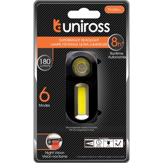 Uniross PROLITE PLUS LED Head Flash Light